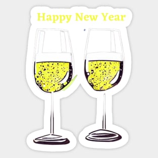 Happy New Year Sticker